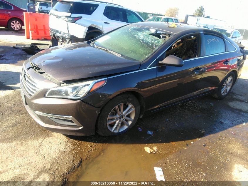 2015 HYUNDAI SONATA 2.4L SE - 5NPE24AF0FH176021