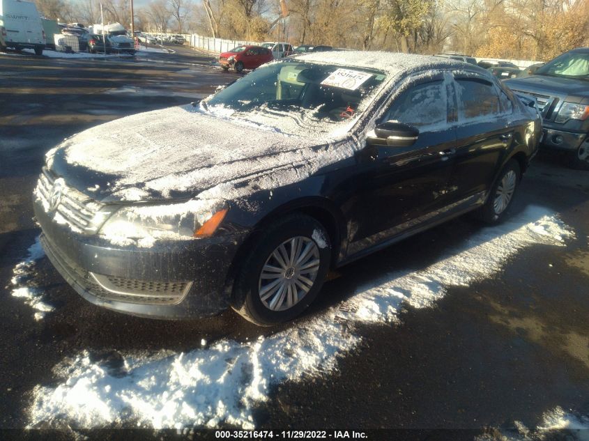 2014 VOLKSWAGEN PASSAT S - 1VWAH7A36EC022294