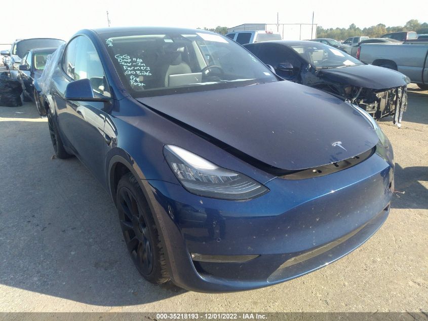 5YJYGDED2MF121458 TESLA MODEL Y STANDARD RANGE 2021
