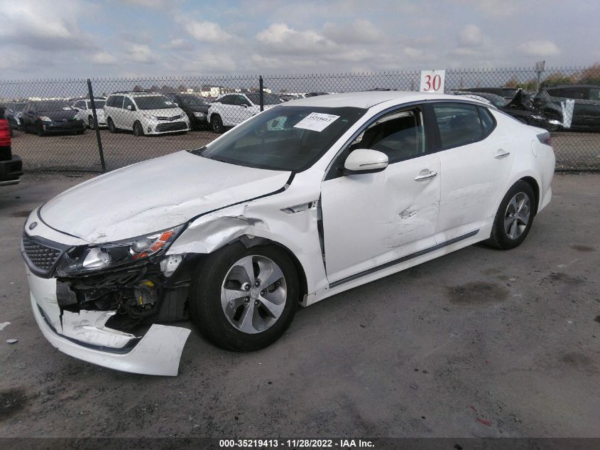 2015 KIA OPTIMA HYBRID KNAGM4ADXF5083389