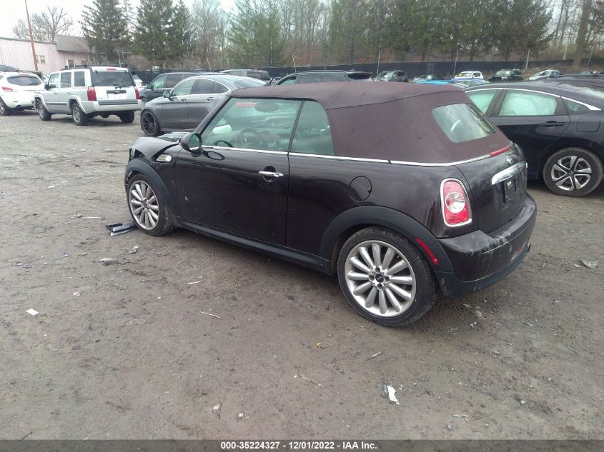 2013 MINI COOPER CONVERTIBLE - WMWZN3C5XDT568596