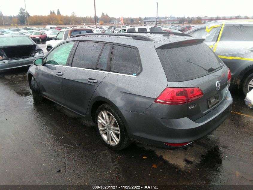 2015 VOLKSWAGEN GOLF SPORTWAGEN TDI SE 4-DOOR - 3VWCA7AU8FM520387