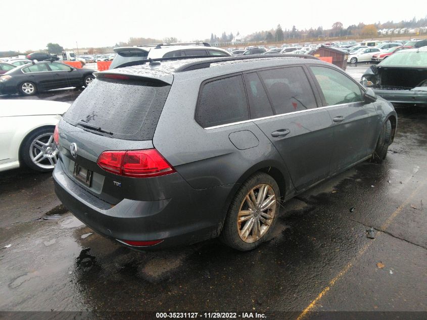 2015 VOLKSWAGEN GOLF SPORTWAGEN TDI SE 4-DOOR - 3VWCA7AU8FM520387