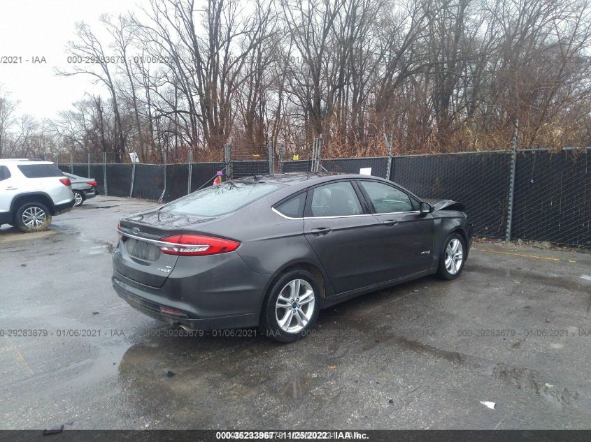 2018 FORD FUSION HYBRID SE 3FA6P0LU5JR167028