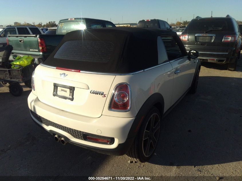 2014 MINI COOPER CONVERTIBLE S WMWZP3C54ET706581