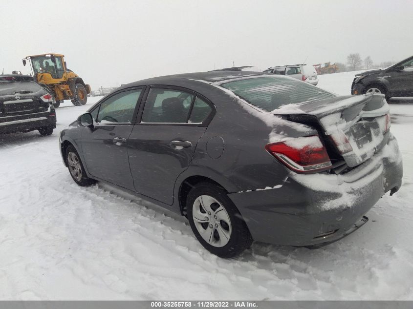 2013 HONDA CIVIC SDN LX 19XFB2F56DE058372