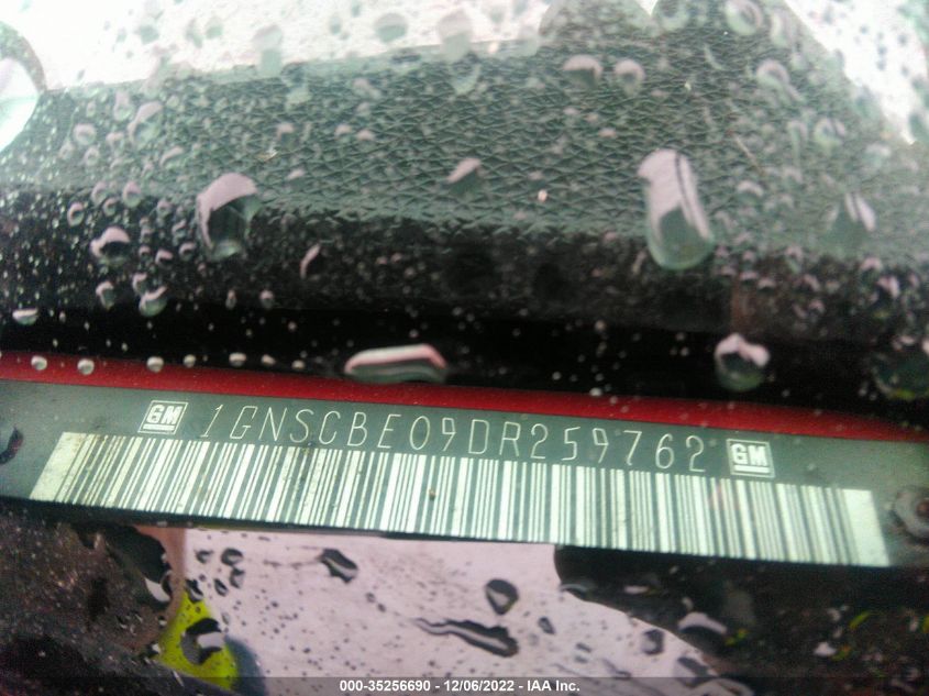 2013 CHEVROLET TAHOE LT 1GNSCBE09DR259762