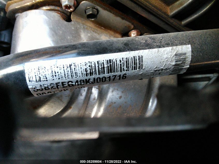 2019 CAN-AM RYKER 3JB2FEG40KJ001716