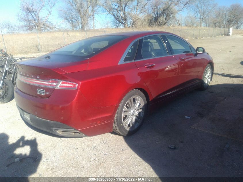 VIN 3LN6L2GK9ER831861 2014 LINCOLN MKZ no.4