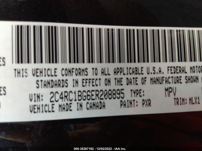 2014 CHRYSLER TOWN & COUNTRY TOURING - 2C4RC1BG6ER208895