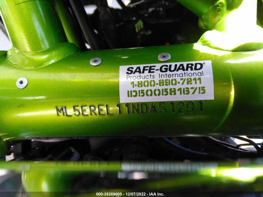 2022 KAWASAKI ER650 L ML5EREL11NDA51291