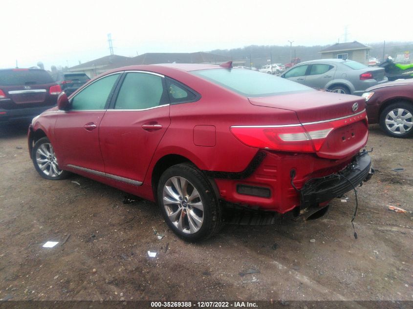 2013 HYUNDAI AZERA KMHFG4JG8DA247531