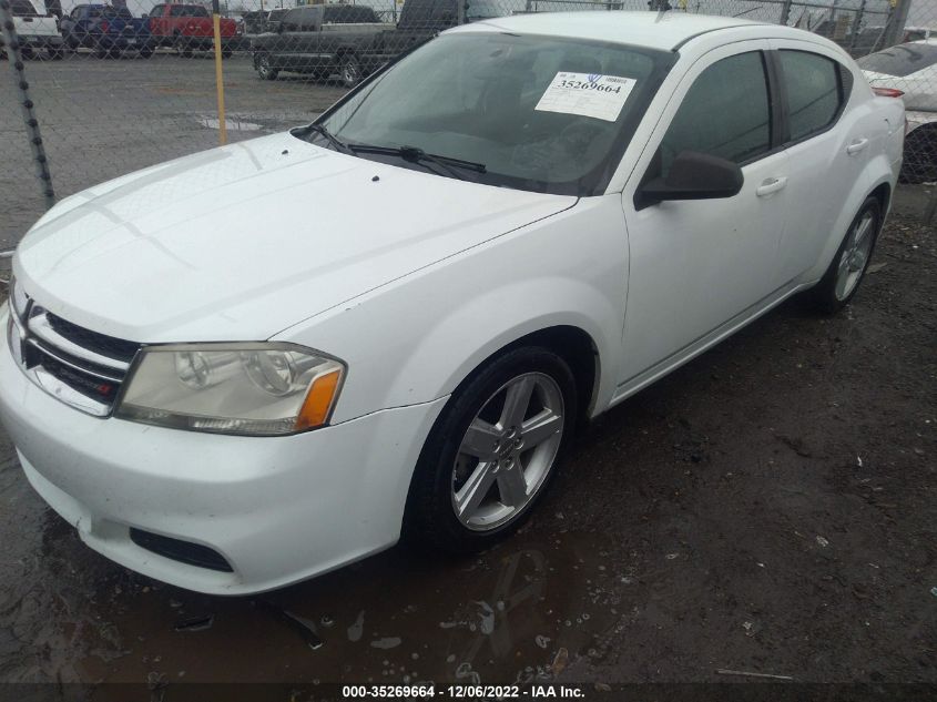 2013 DODGE AVENGER SE 1C3CDZAB8DN518165