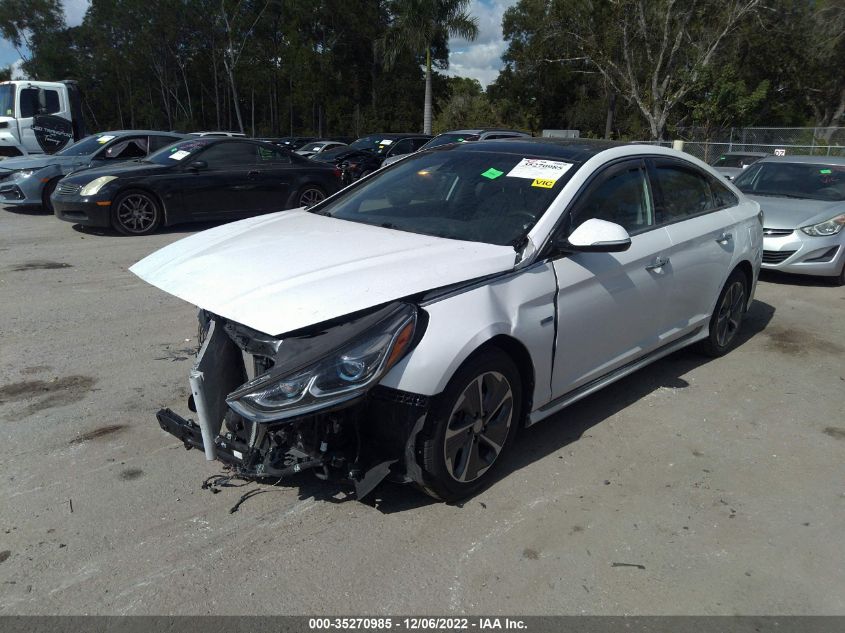 2019 HYUNDAI SONATA HYBRID LIMITED - KMHE34L36KA093593
