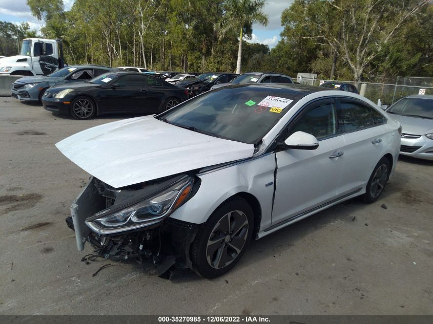 2019 HYUNDAI SONATA HYBRID LIMITED - KMHE34L36KA093593