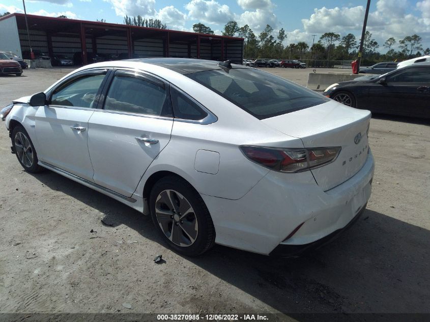 2019 HYUNDAI SONATA HYBRID LIMITED - KMHE34L36KA093593