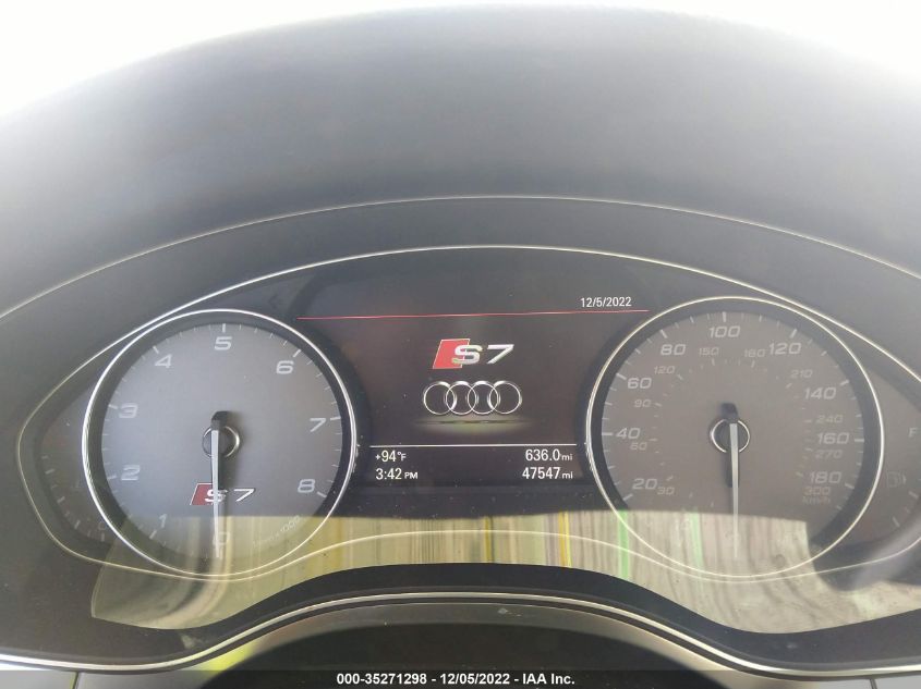 2013 AUDI S7 PRESTIGE WAU32BFC3DN058078