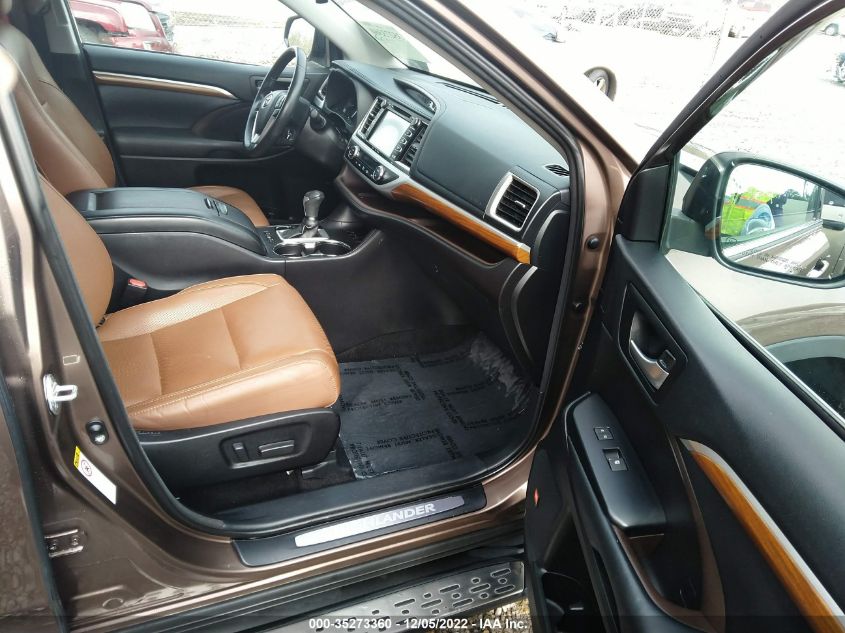 2018 TOYOTA HIGHLANDER LIMITED - 5TDYZRFH1JS258360