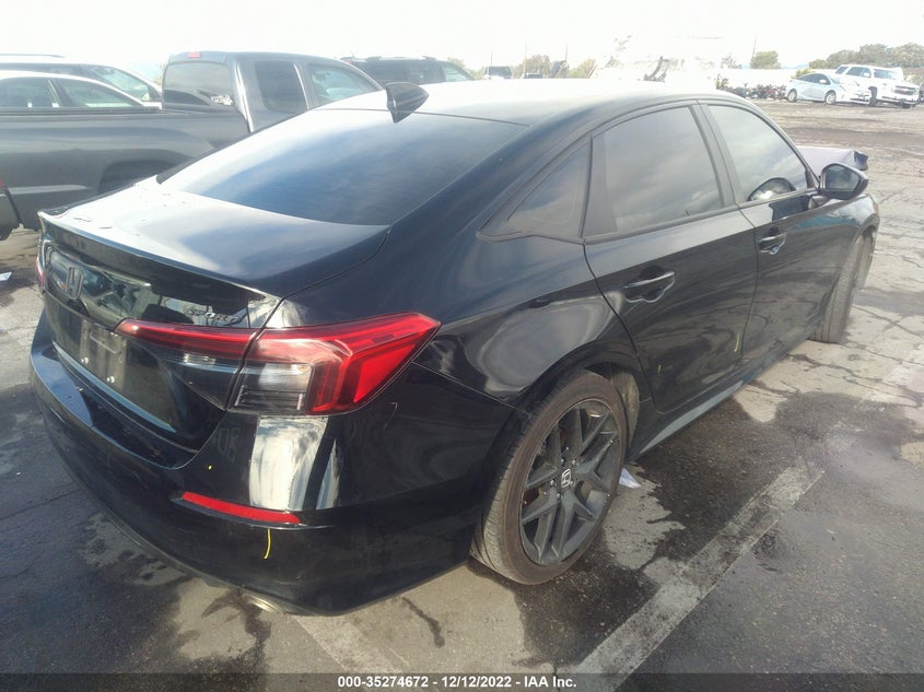 VIN 2HGFE2F51NH505026 2022 HONDA CIVIC SEDAN SPORT