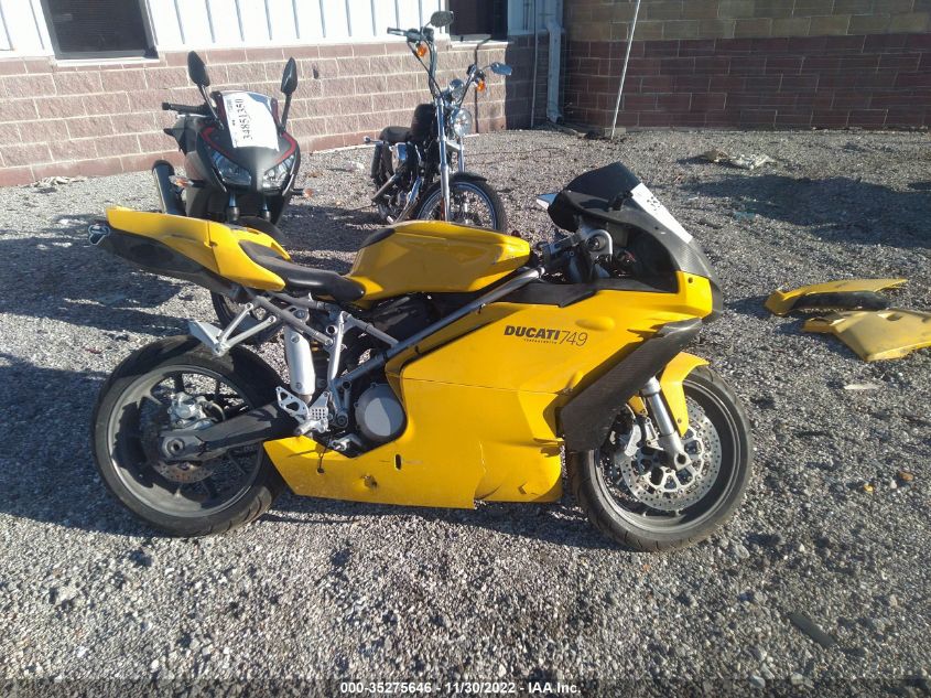 2004 DUCATI 749 BIPOSTO ZDM1UB3S64B004215