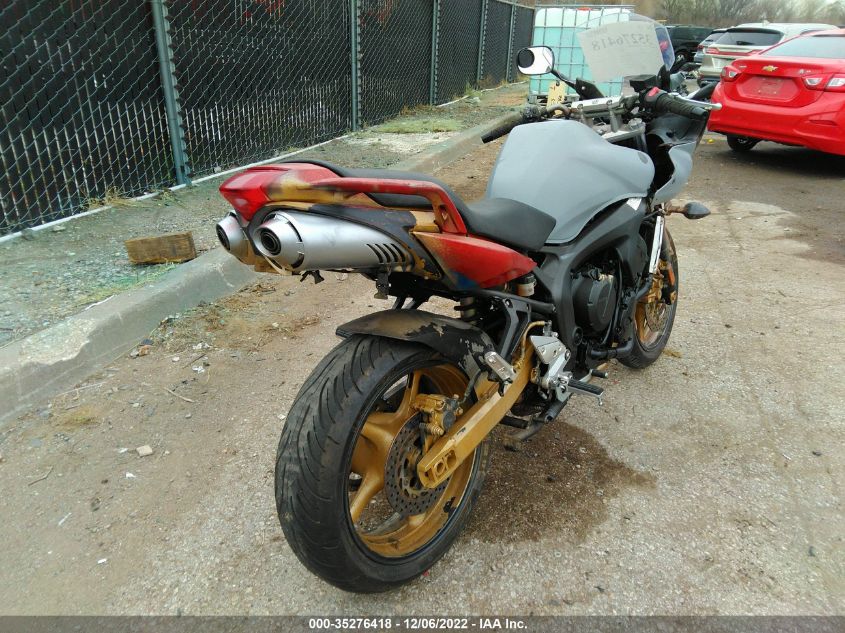 2008 YAMAHA FZ6 SHG JYARJ13E98A004681