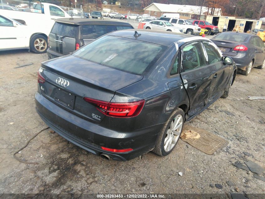 2018 AUDI A4 TECH PREMIUM WAUDNAF41JN001436