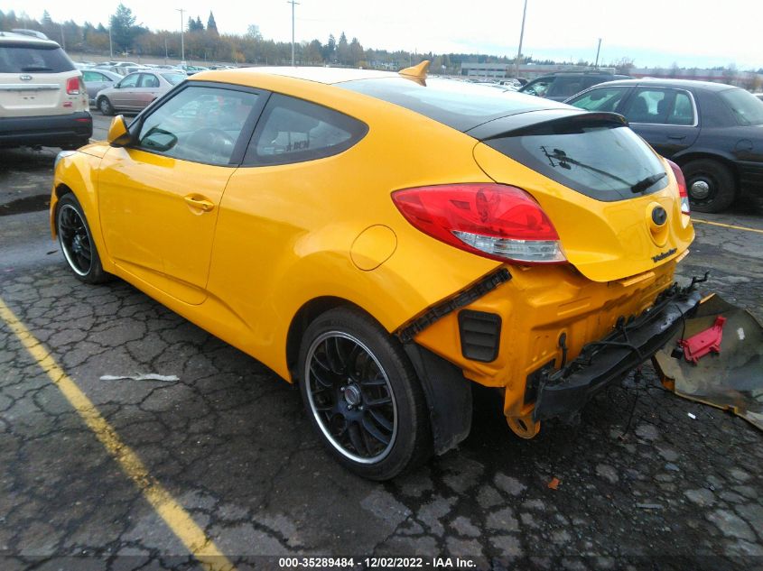 2013 HYUNDAI VELOSTER W/BLACK INT - KMHTC6AD3DU165382