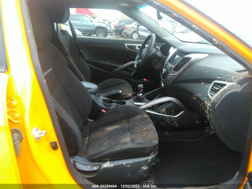 2013 HYUNDAI VELOSTER W/BLACK INT - KMHTC6AD3DU165382
