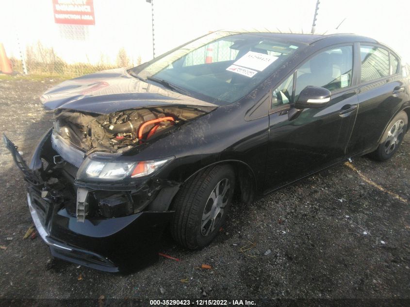 2013 HONDA CIVIC HYBRID 19XFB4F28DE200917