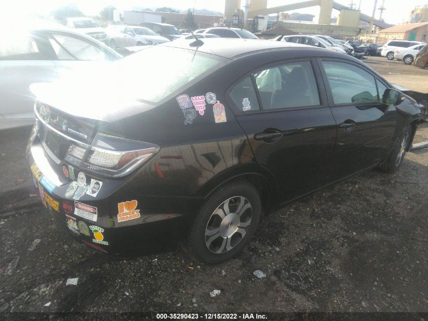 2013 HONDA CIVIC HYBRID 19XFB4F28DE200917