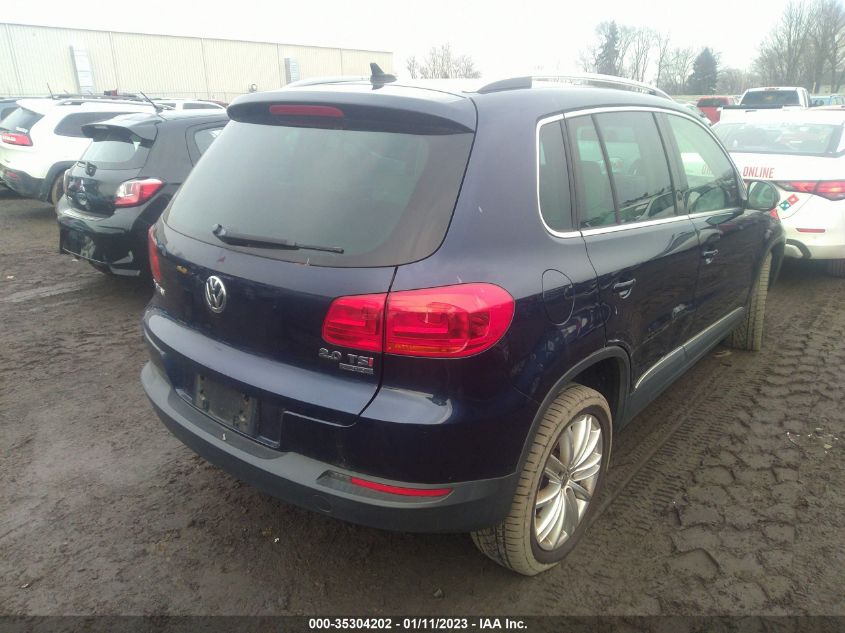 2014 VOLKSWAGEN TIGUAN SE - WVGBV3AX5EW560166