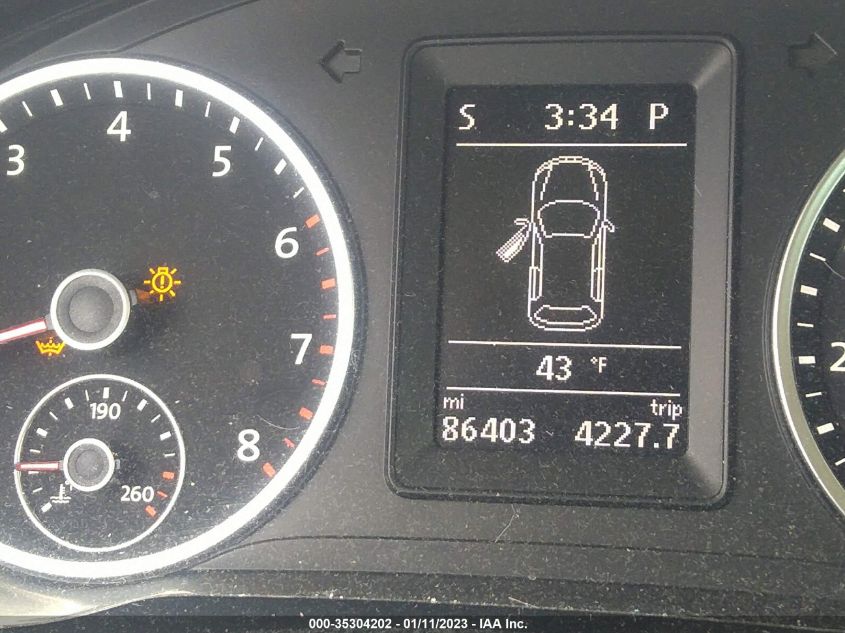 2014 VOLKSWAGEN TIGUAN SE - WVGBV3AX5EW560166