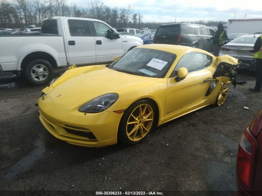2019 PORSCHE 718 CAYMAN S/GTS WP0AB2A80KS278614