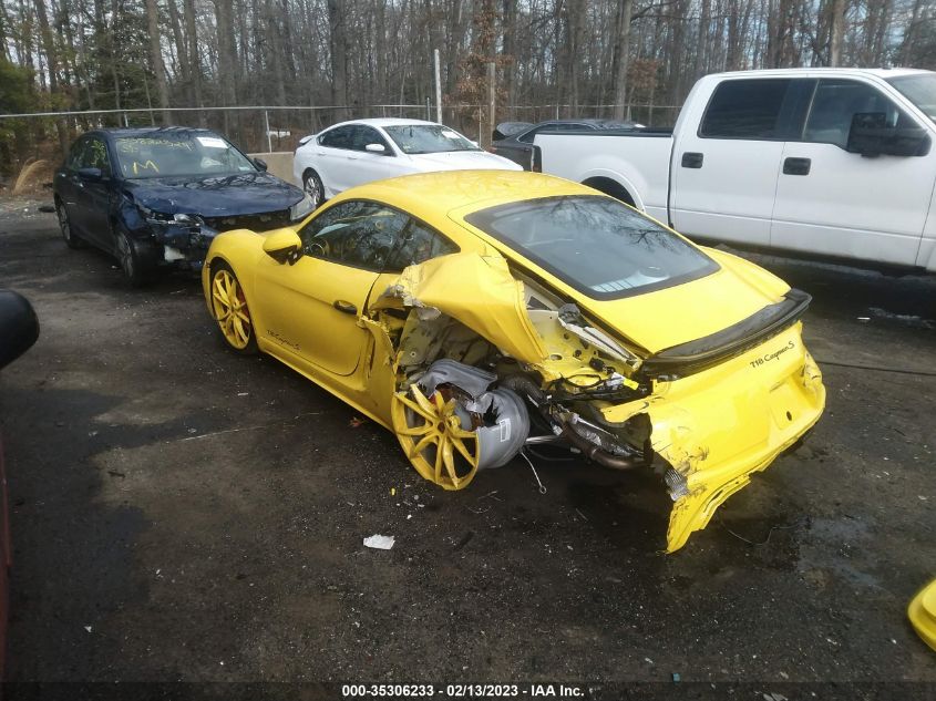 2019 PORSCHE 718 CAYMAN S/GTS WP0AB2A80KS278614