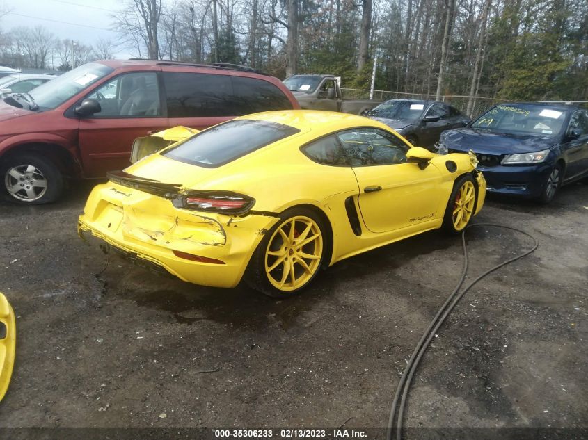 2019 PORSCHE 718 CAYMAN S/GTS WP0AB2A80KS278614