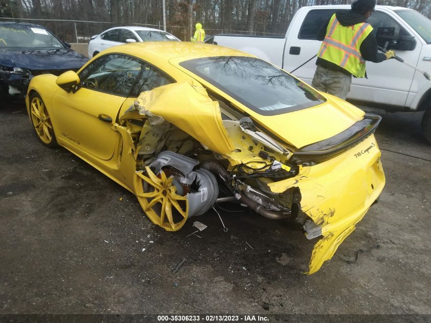 2019 PORSCHE 718 CAYMAN S/GTS WP0AB2A80KS278614