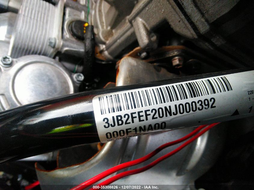 2022 CAN-AM RYKER 3JB2FEF20NJ000392