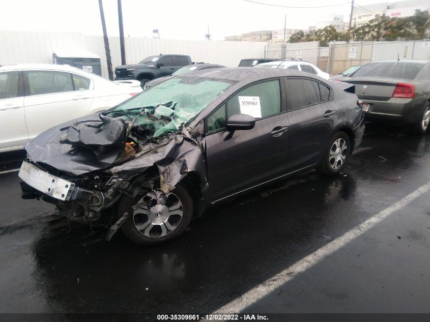 2014 HONDA CIVIC HYBRID 19XFB4F20EE200802