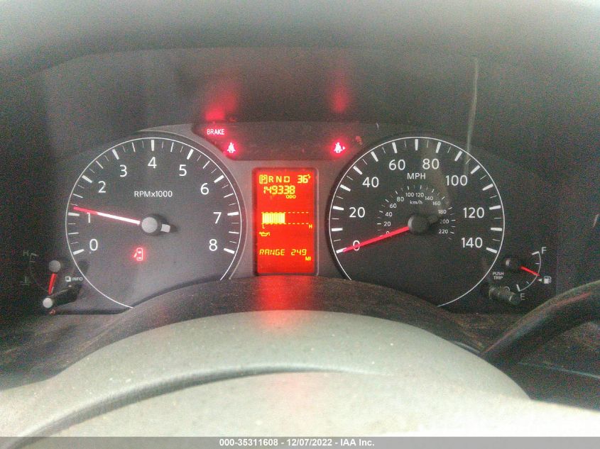 2013 NISSAN NV S 1N6AF0KY5DN110554