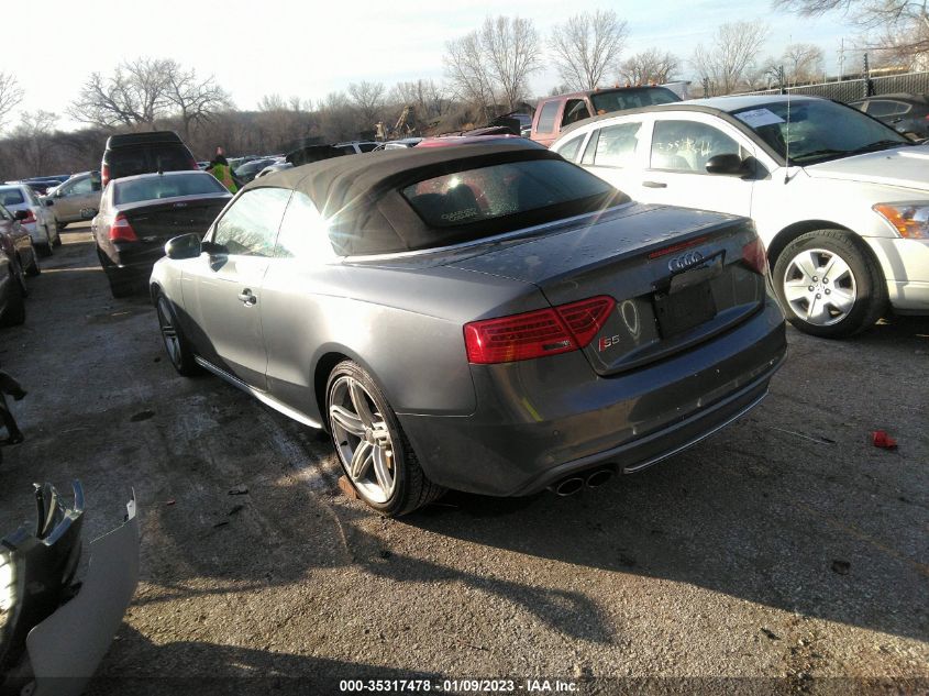 2013 AUDI S5 PREMIUM PLUS WAUCGAFH3DN003993