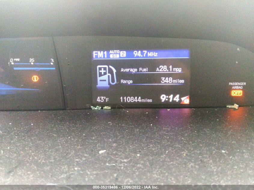 2013 HONDA CIVIC SDN EX 19XFB2F8XDE022436