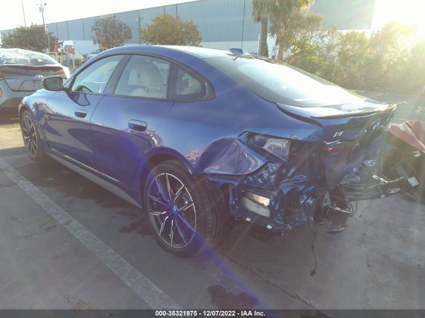 2023 BMW I4 EDRIVE40 WBY73AW04PFN81415