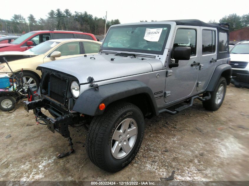 2018 JEEP WRANGLER JK UNLIMITED SPORT S 1C4BJWDG2JL901192
