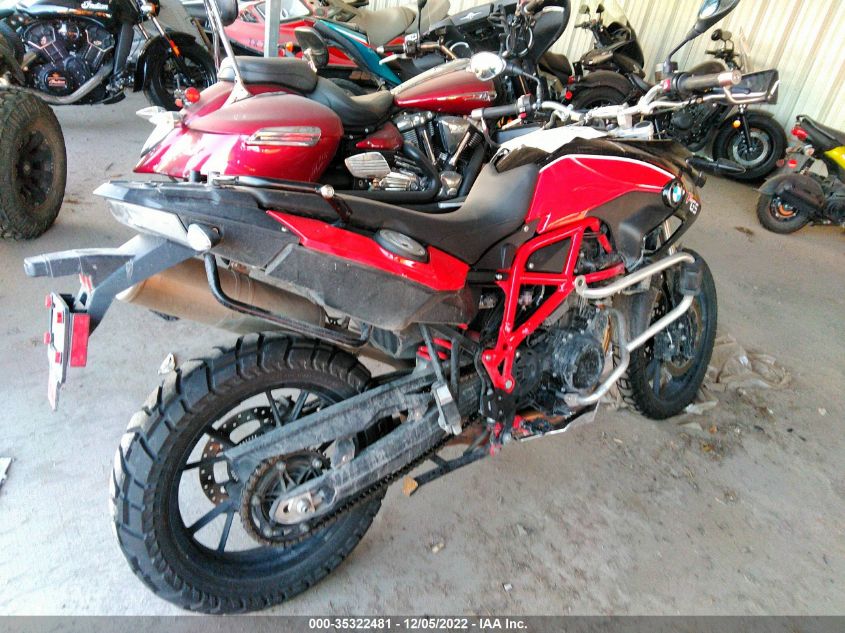 2015 BMW F700 GS WB10B1101FZF86369