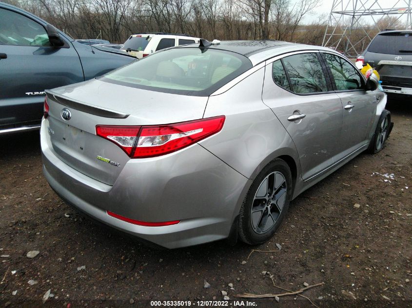 2013 KIA OPTIMA HYBRID EX KNAGM4AD4D5053611