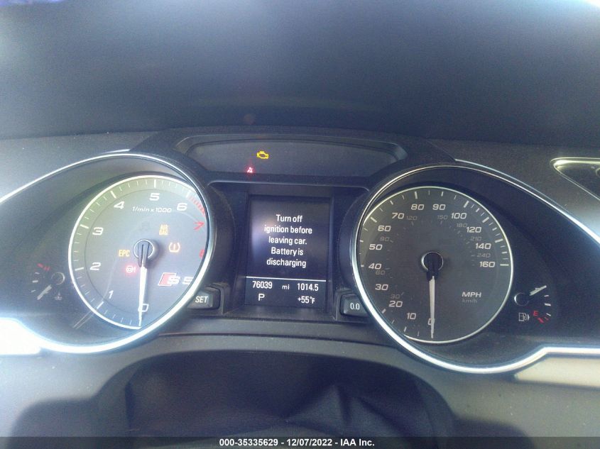 2014 AUDI S5 PREMIUM PLUS WAUCGAFRXEA028259