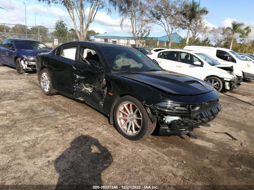 Lot #2539238093 2021 DODGE CHARGER SCAT PACK RWD salvage car