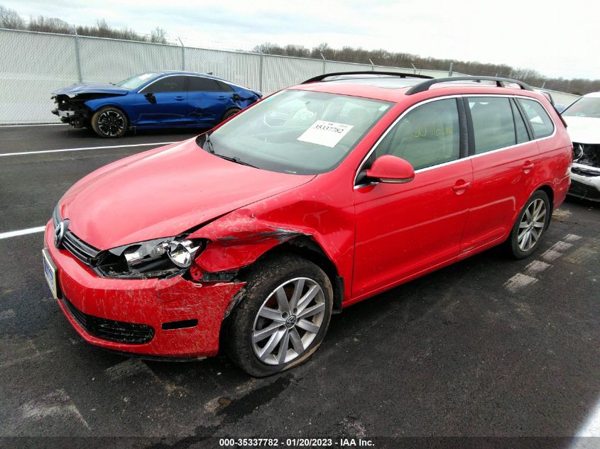 2014 VOLKSWAGEN JETTA SPORTWAGEN TDI W/SUNROOF - 3VWPL7AJ8EM614284