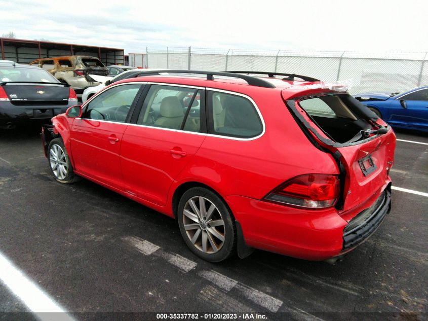 2014 VOLKSWAGEN JETTA SPORTWAGEN TDI W/SUNROOF - 3VWPL7AJ8EM614284
