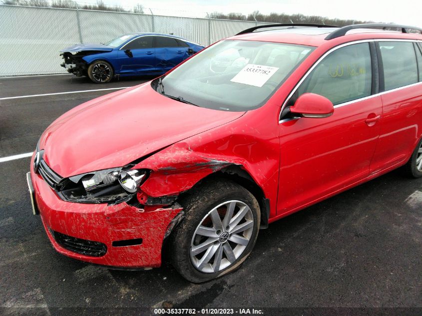 2014 VOLKSWAGEN JETTA SPORTWAGEN TDI W/SUNROOF - 3VWPL7AJ8EM614284